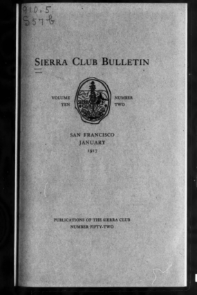 Sierra Club Bulletin 1917 Vol 10 No 2 January thumbnail